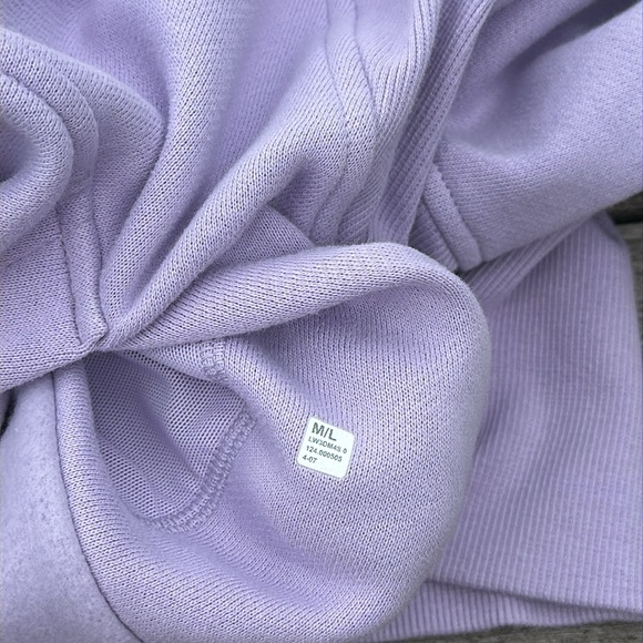 Lululemon Scuba Oversized 1/2 Zip Hoodie lilac Esther Size M/L NWOT - Picture 5 of 6
